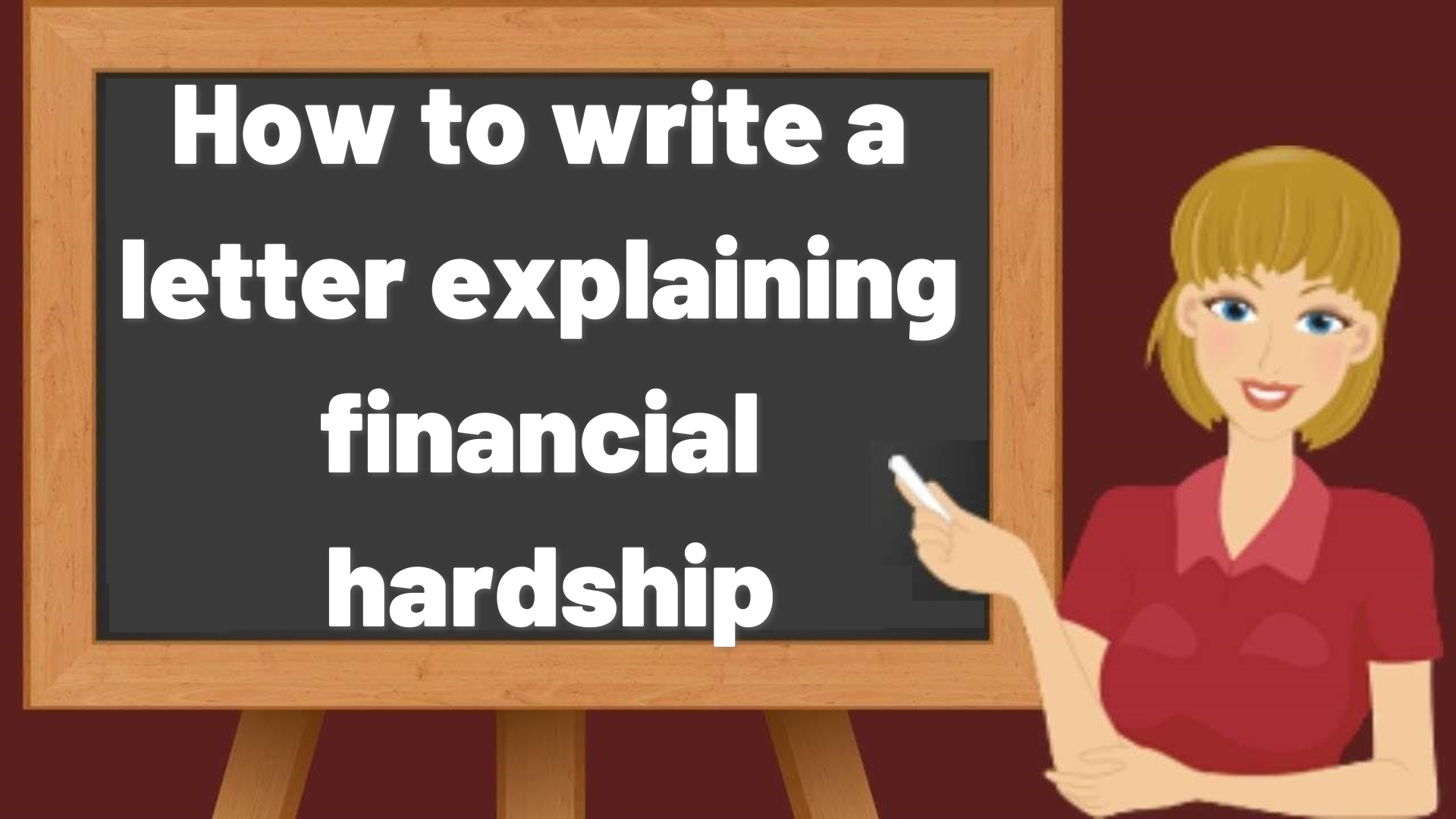 How to write a letter explaining financial hardship